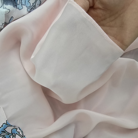 Self-Portrait Pink and Blue Strapless Dress - Picture 4 of 13